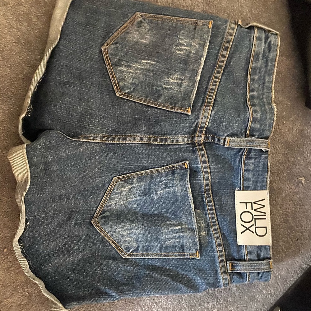 Wild fox jean shorts